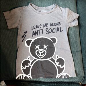 Gray Graphic Kids T-Shirt